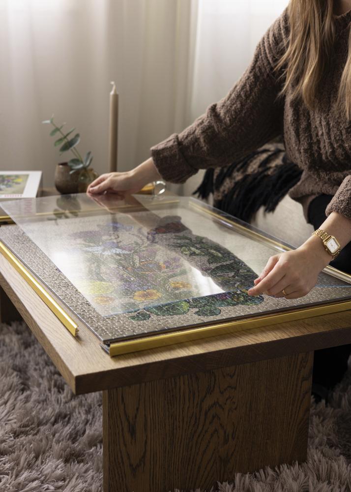 Puslespilsramme Guld 50x70 cm