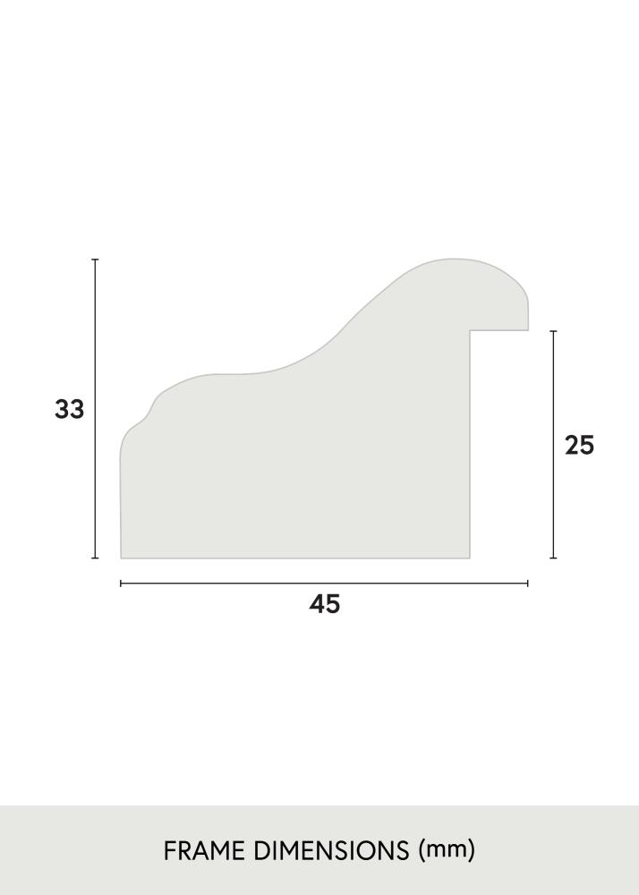 Ramme Aberystwyth Akrylglas Guld 40x40 cm