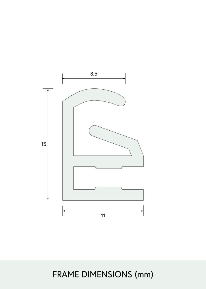 Puslespilsramme Sort 37,5x98 cm