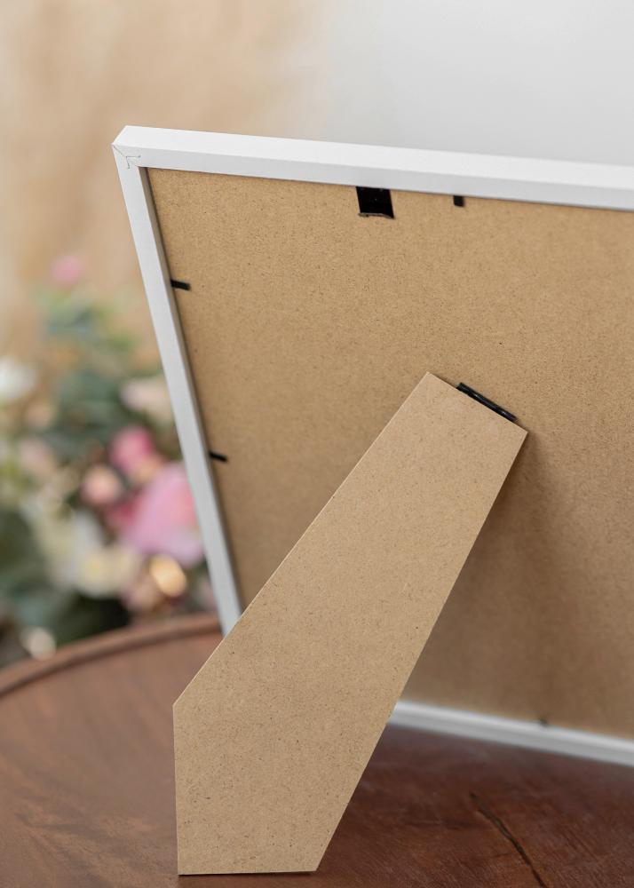 Ramme Trendy Hvid 18x24 cm - Passepartout Hvid 13x18 cm