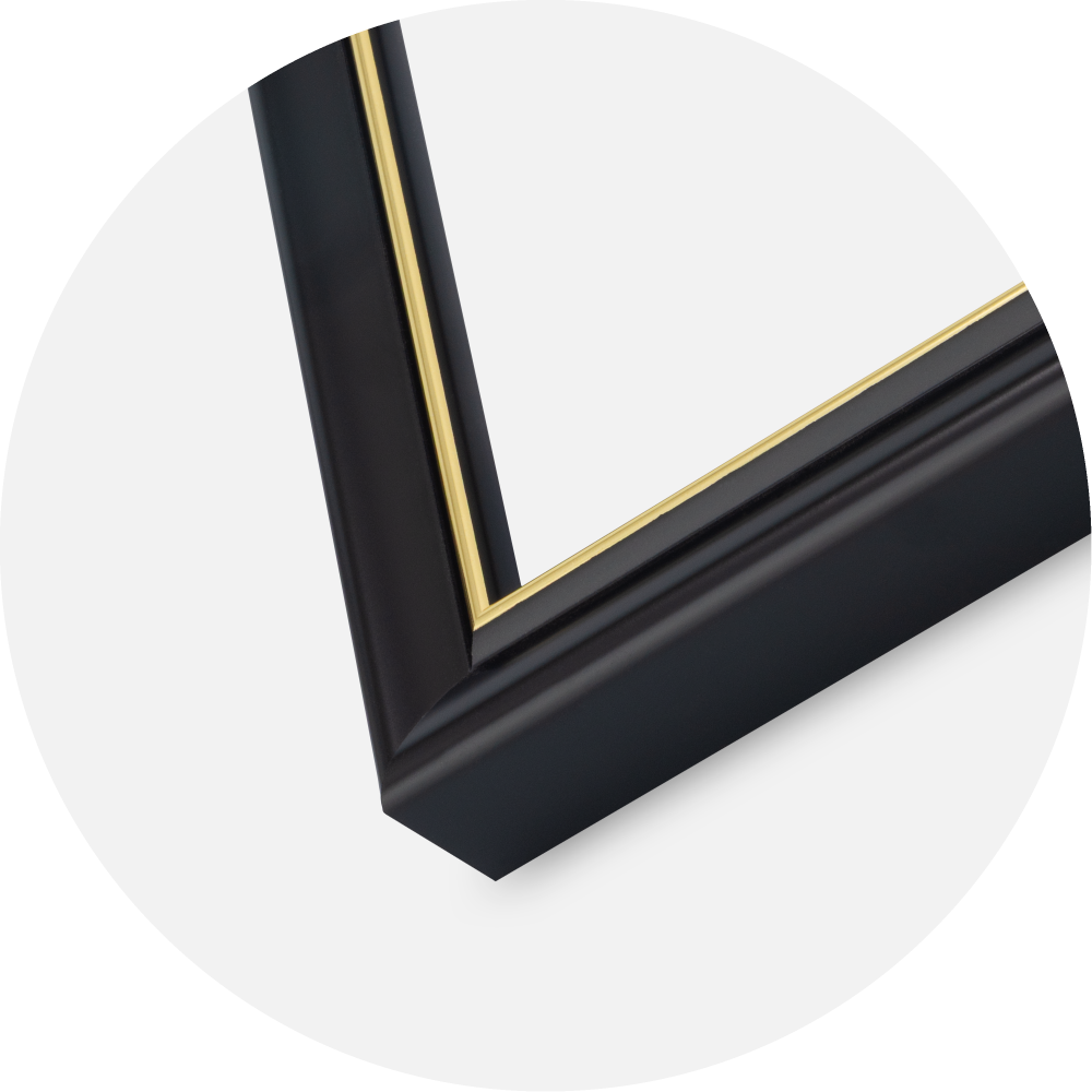 Ramme Canterbury Akrylglas Sort 50x50 cm