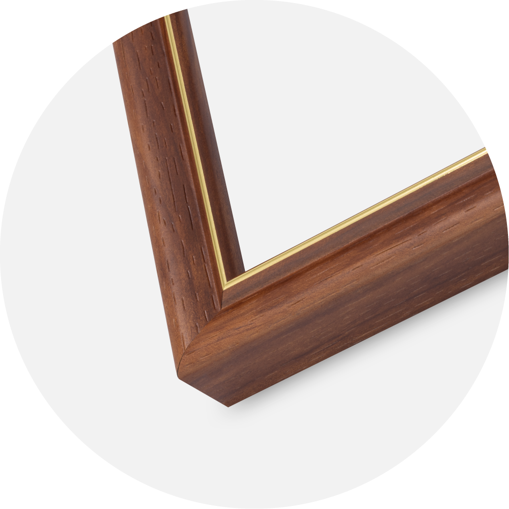 Ramme Canterbury Akrylglas Brun 50x50 cm