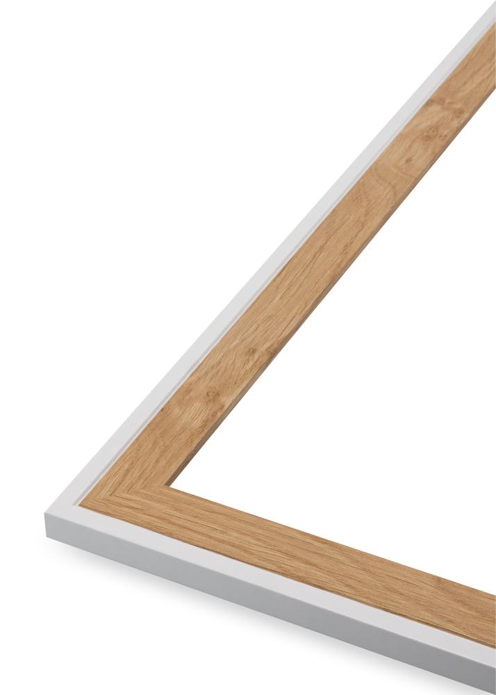 Ramme Linea Akrylglas Beech / White 40x40 cm