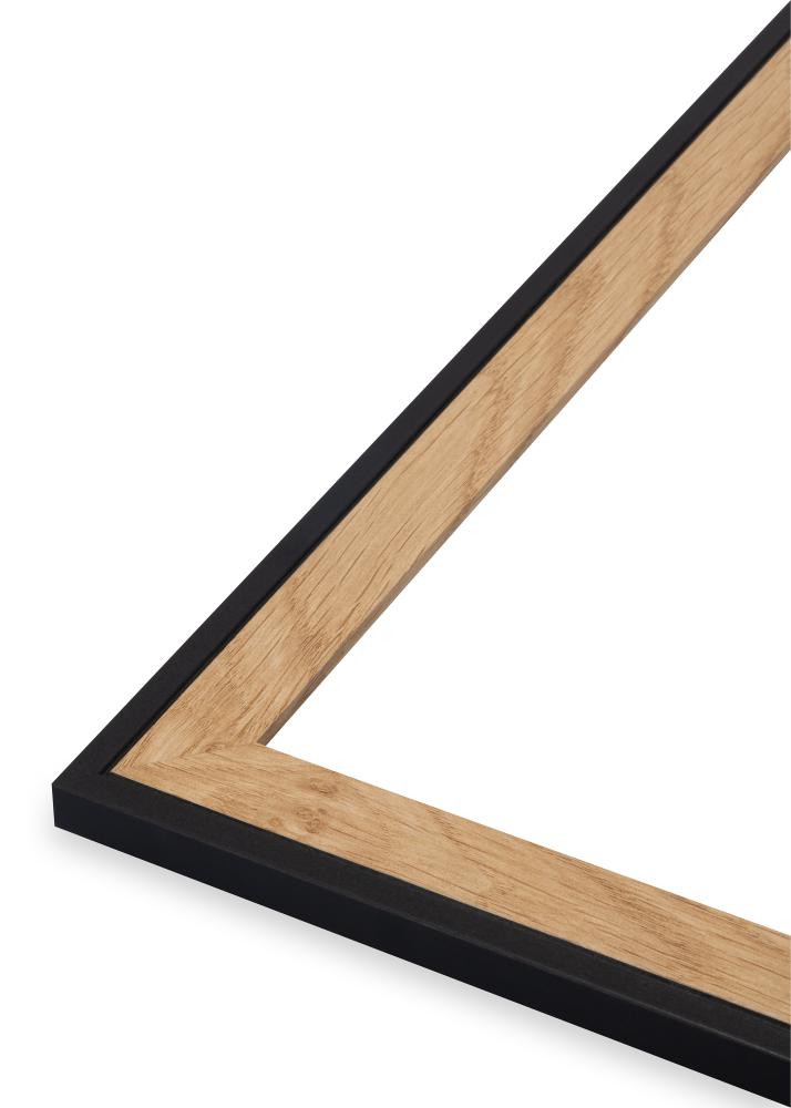 Ramme Linea Akrylglas Oak / Black 40x60 cm