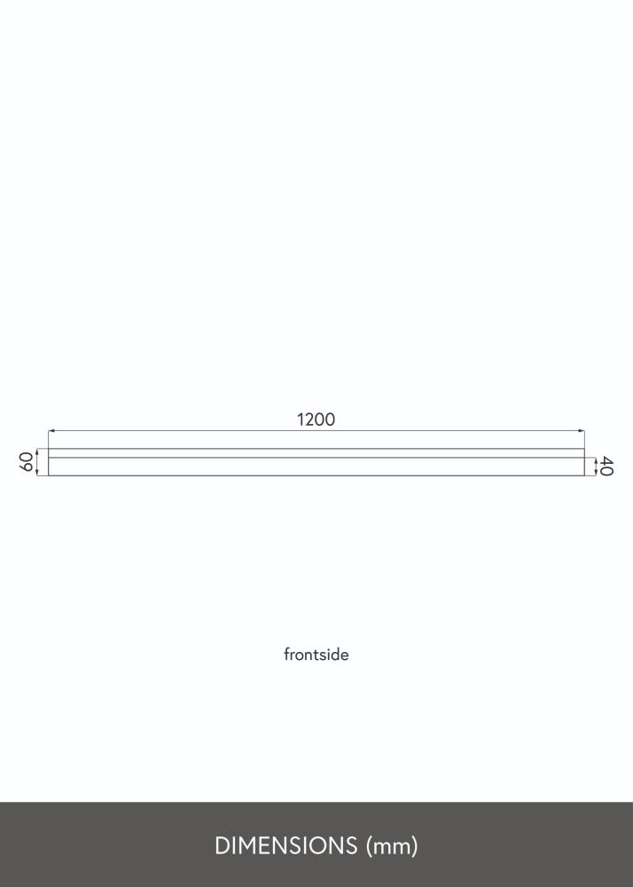 KAILA Billedhylde Hvid 120 cm