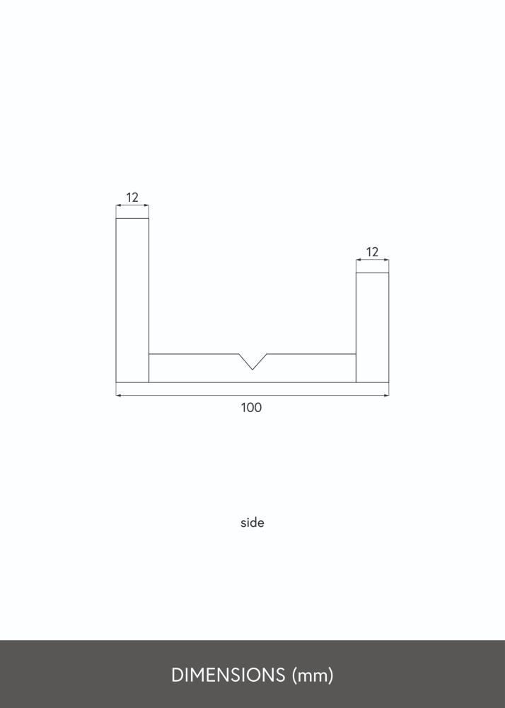 KAILA Billedhylde Hvid 150 cm