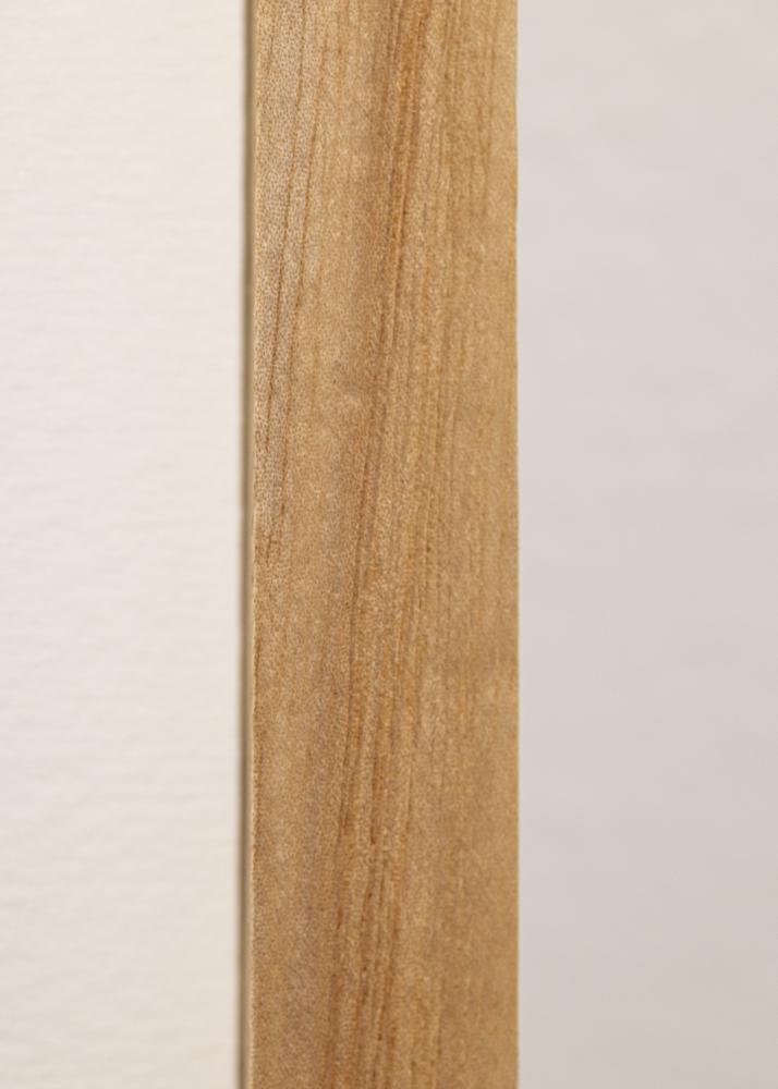 Ramme Massiv eg 60x80 cm - Passepartout Hvid 52x72 cm