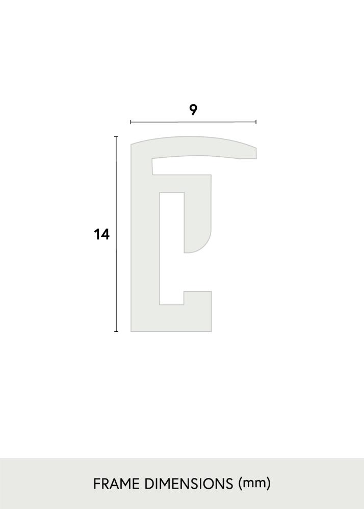 Ramme New Lifestyle Lyserød 20x30 cm - Passepartout Sort 15x21 cm (A5)