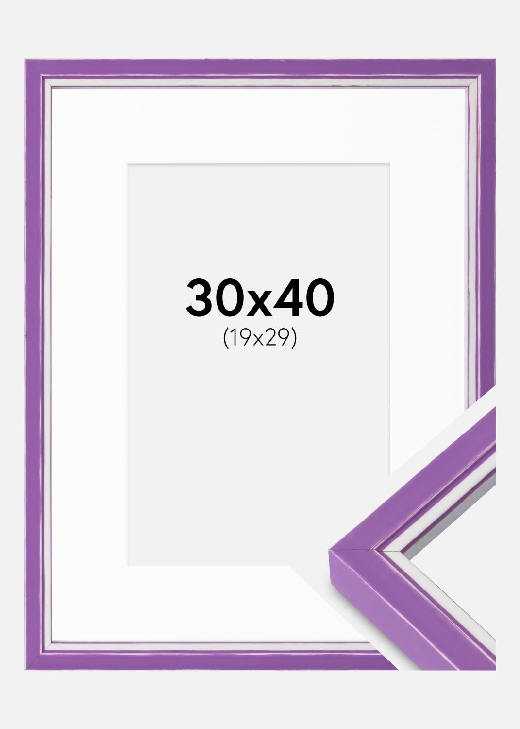 Product Image for Ramme Diana Lilla 30x40 cm - Passepartout Hvid 20x30 cm