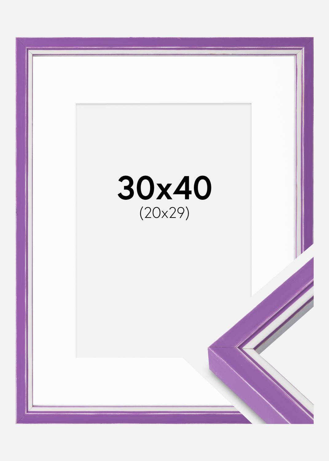 Product Image for Ramme Diana Lilla 30x40 cm - Passepartout Hvid 21x30 cm
