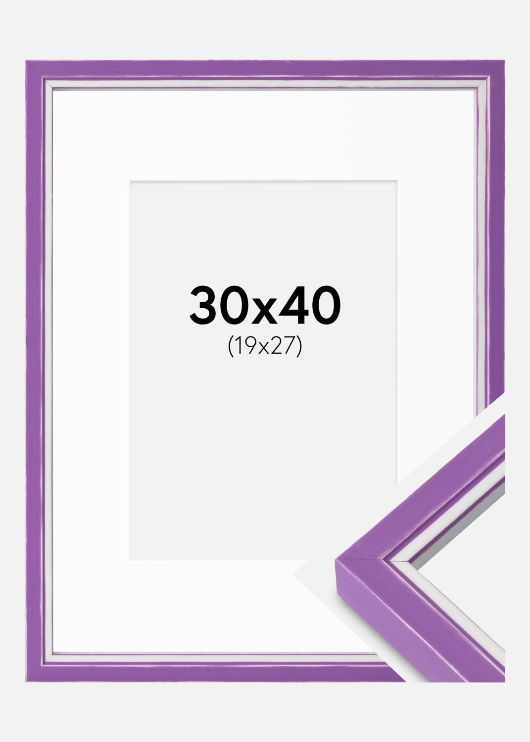 Product Image for Ramme Diana Lilla 30x40 cm - Passepartout Hvid 20x28 cm