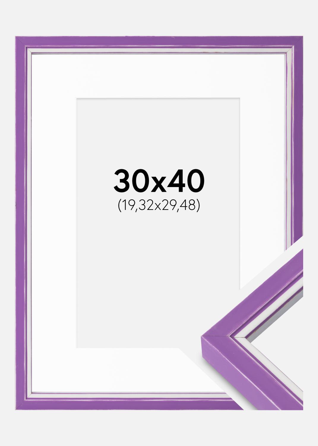 Product Image for Ramme Diana Lilla 30x40 cm - Passepartout Hvid 8x12 inches