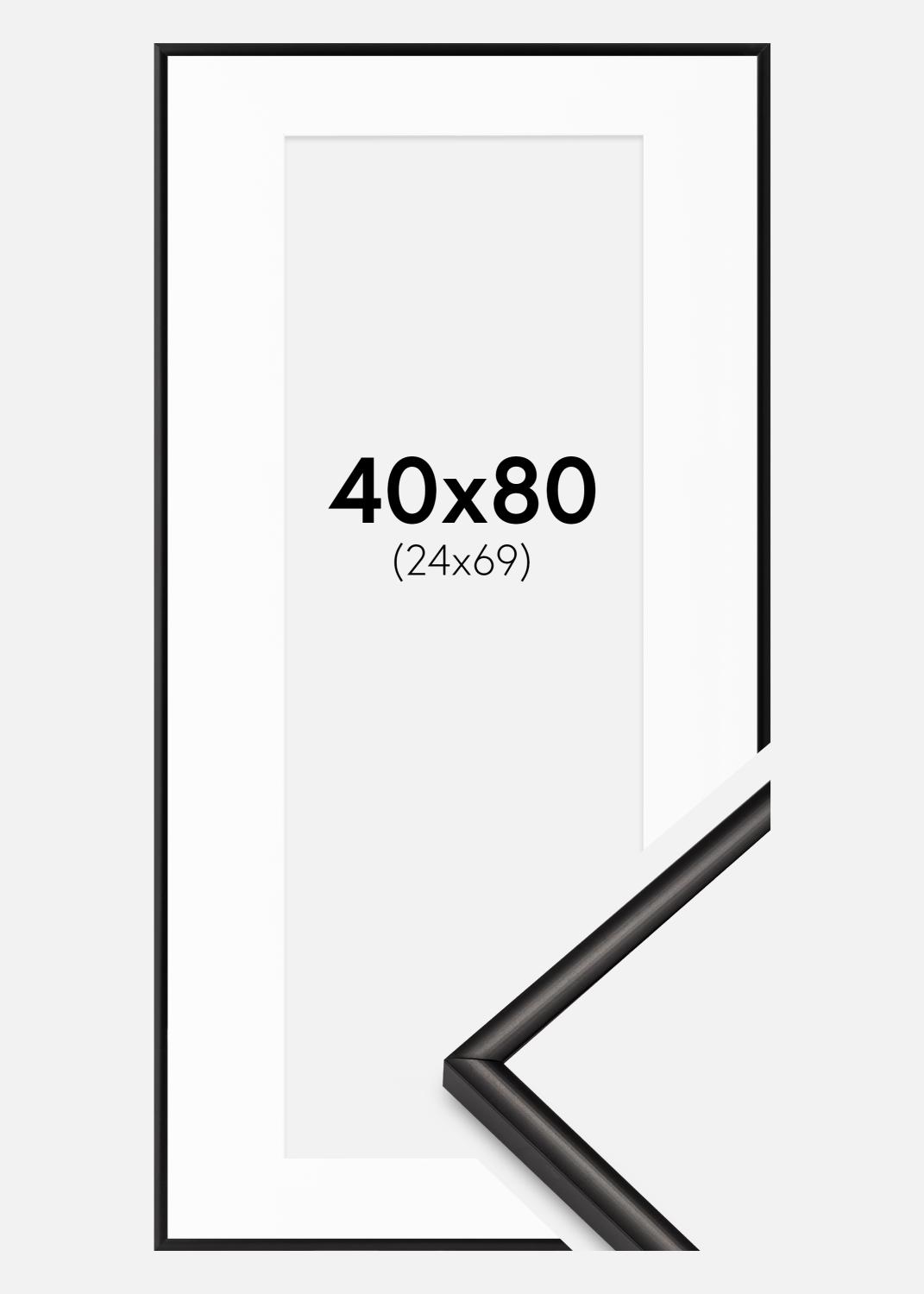 Product Image for Ramme Scandi Mat Sort 40x80 cm - Passepartout Hvid 25x70 cm