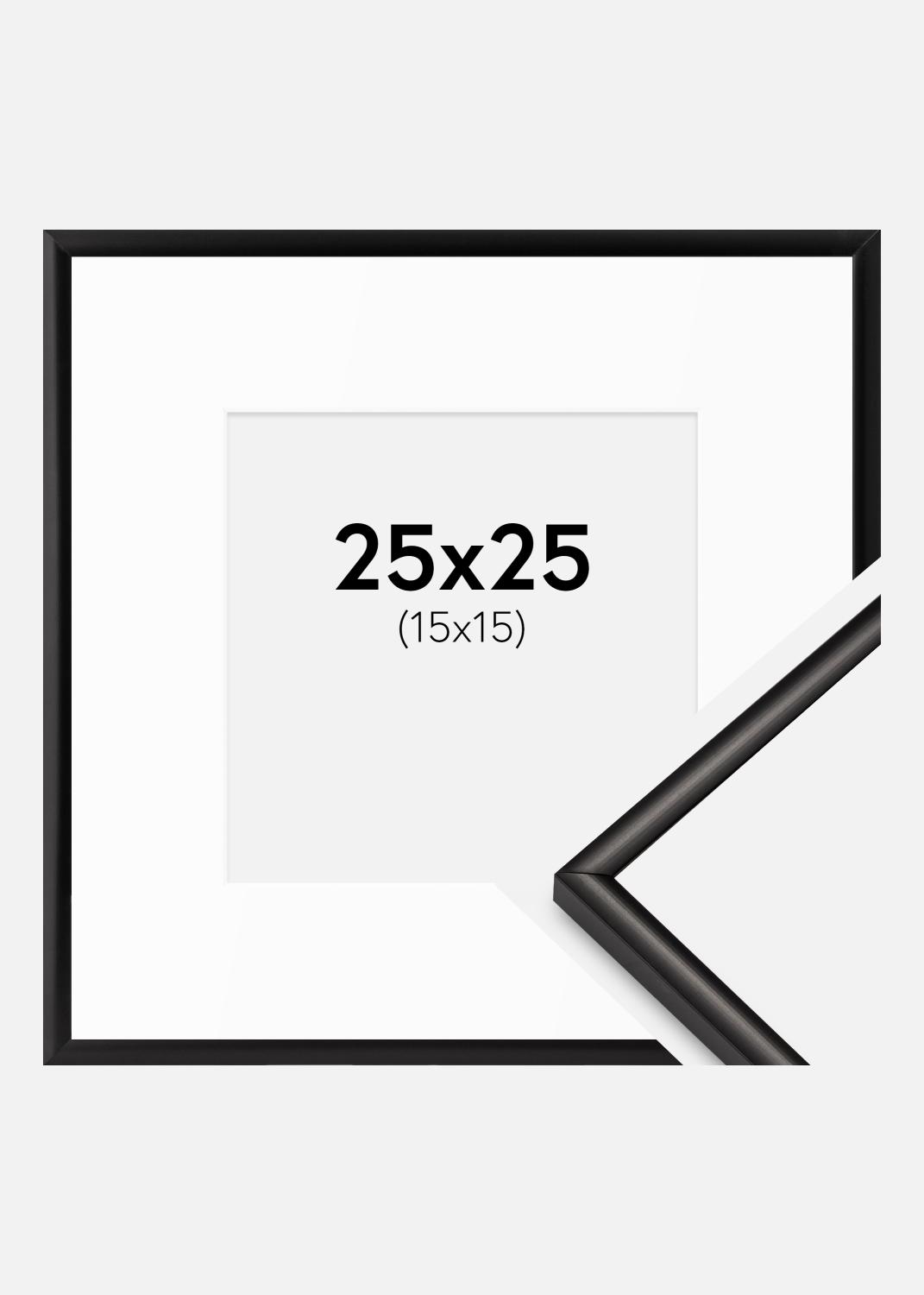 Product Image for Ramme Scandi Mat Sort 25x25 cm - Passepartout Hvid 16x16 cm