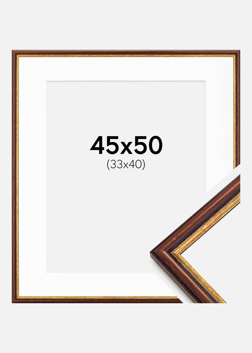 Product Image for Ramme Horndal Brun 45x50 cm - Passepartout Hvid 34x41 cm