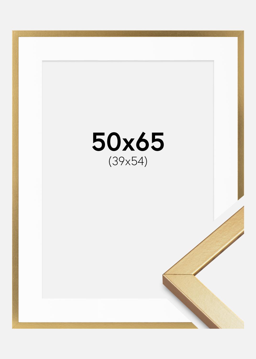 Product Image for Ramme Minerva Guld 50x65 cm - Passepartout Hvid 40x55 cm
