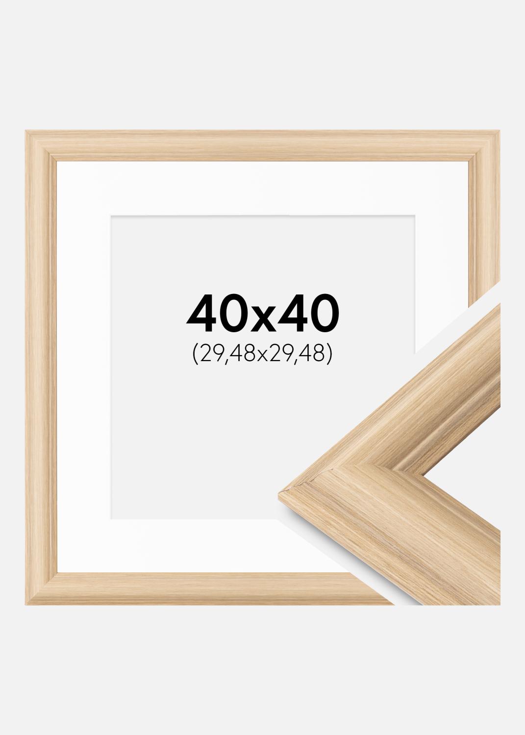 Product Image for Ramme Västkusten Eg 40x40 cm - Passepartout Hvid 12x12 inches