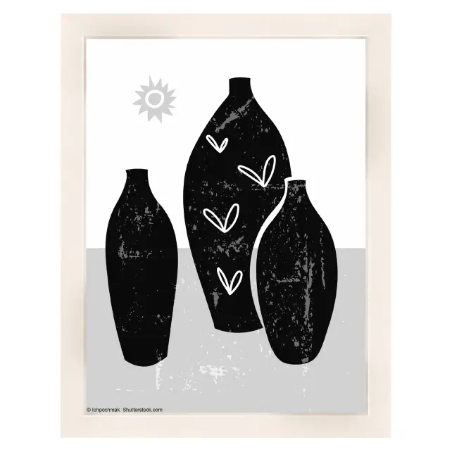 Ramme Liv Hvid 15x20 cm - Passepartout Hvid 11x15 cm