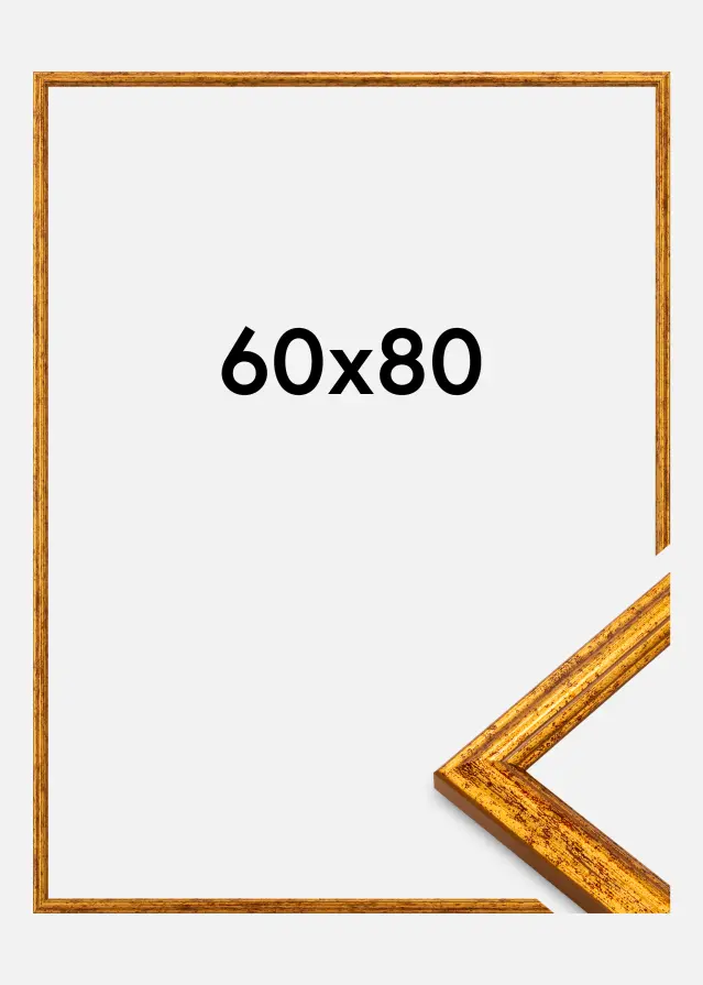 Ramme Claudia Akrylglas Guld 60x80 cm