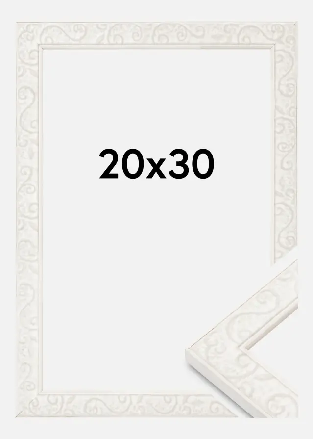Ramme Milton Akrylglas Hvid 20x30 cm