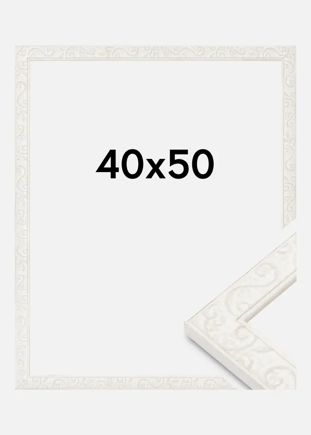 Ramme Milton Akrylglas Hvid 40x50 cm