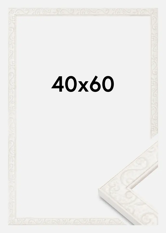 Ramme Milton Akrylglas Hvid 40x60 cm