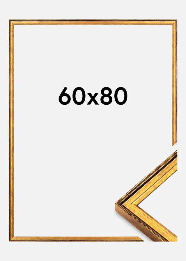 Ramme Ringa Akrylglas Guld 60x80 cm