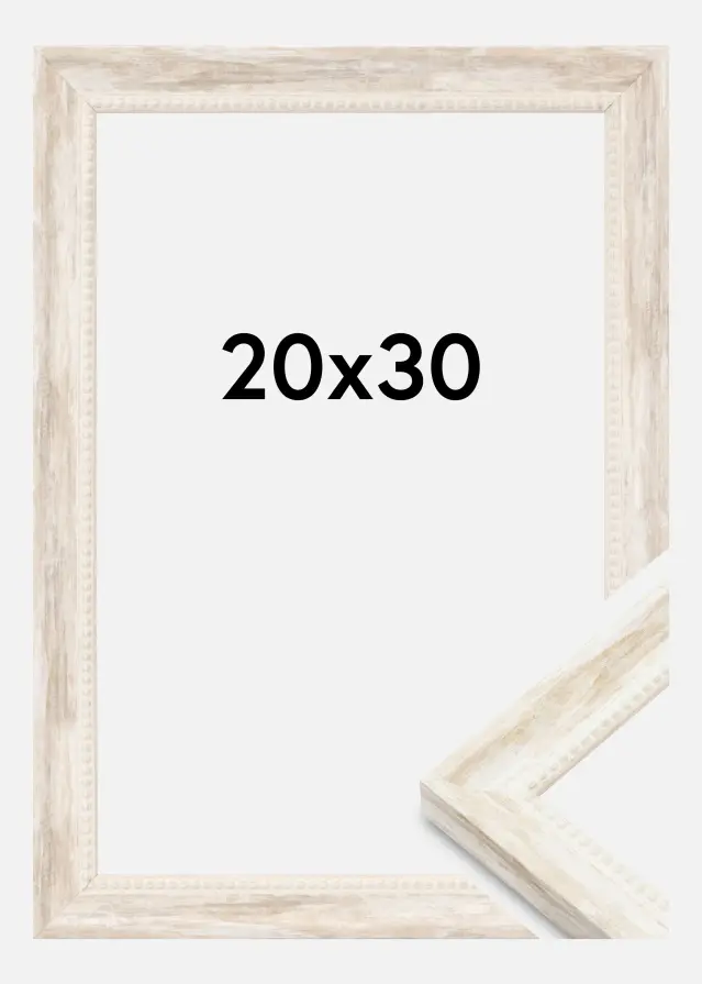 Ramme Soledad Akrylglas Hvid 20x30 cm