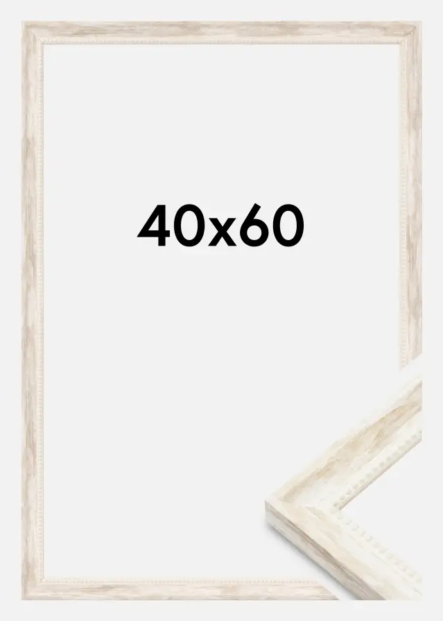 Ramme Soledad Akrylglas Hvid 40x60 cm