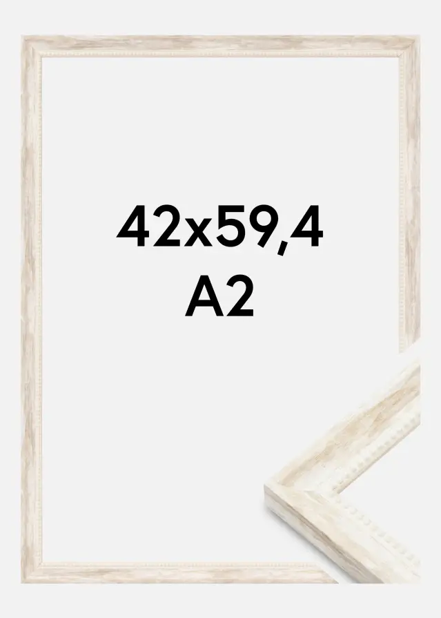 Ramme Soledad Akrylglas Hvid 42x59,4 cm (A2)