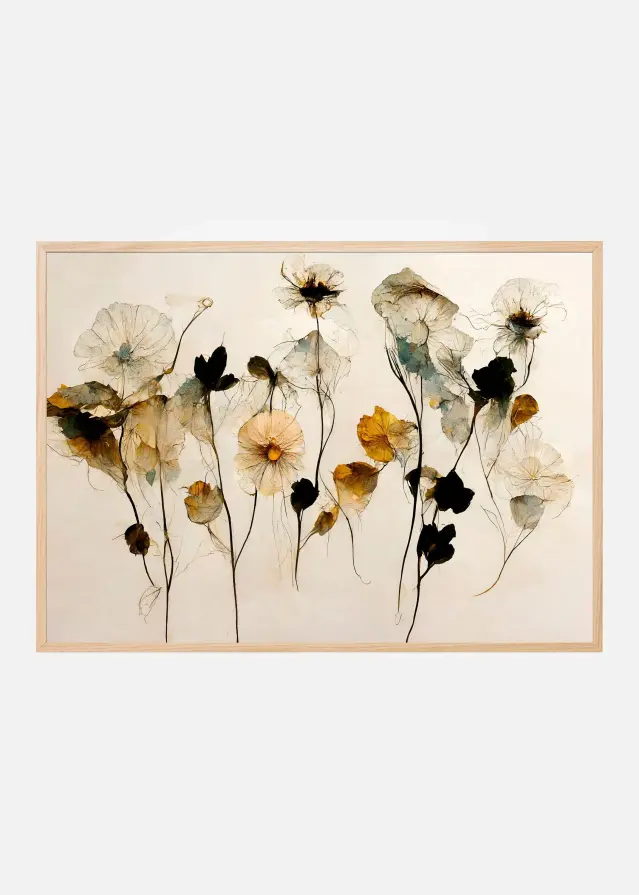 Beautiful Dry Flowers Plakat