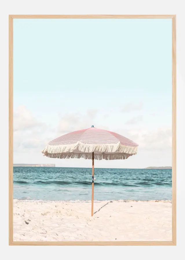 Pink Umbrella Plakat