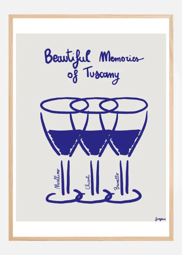 Il vino Plakat