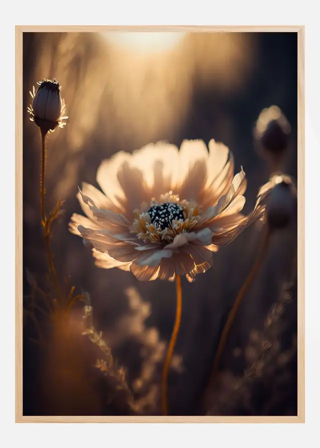 Flower in Morning Sun Plakat