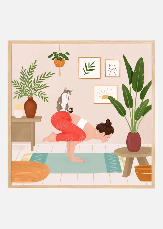 Cat Yoga Plakat