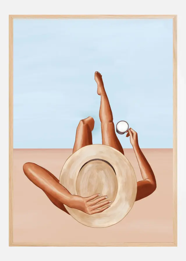Poolside Girl Plakat