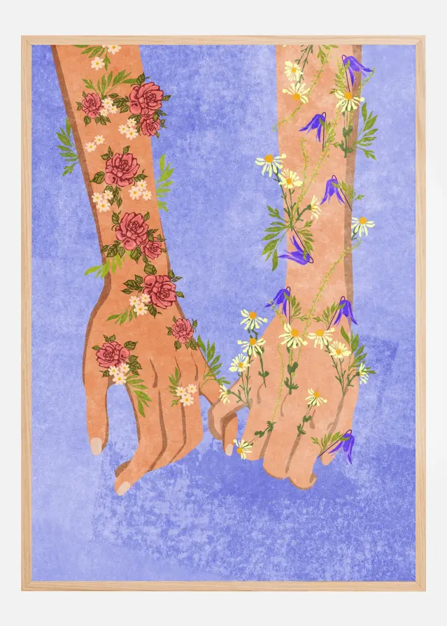 Holding hands Plakat