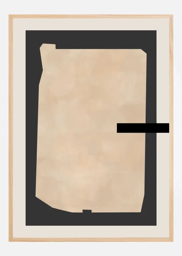 Abstract Beige Painting Plakat