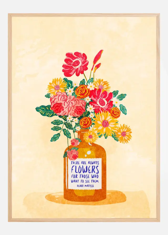Always flowers Plakat