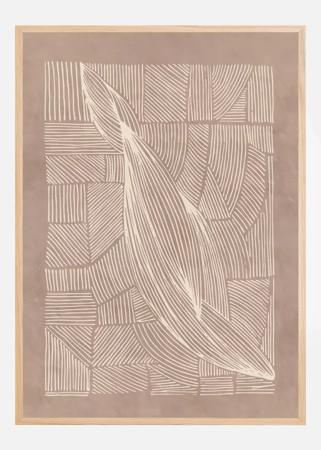 Abstract Irregular Lines Plakat