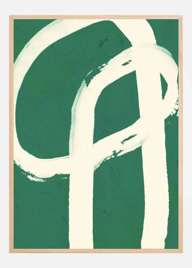 Strokes On Green 6 Plakat