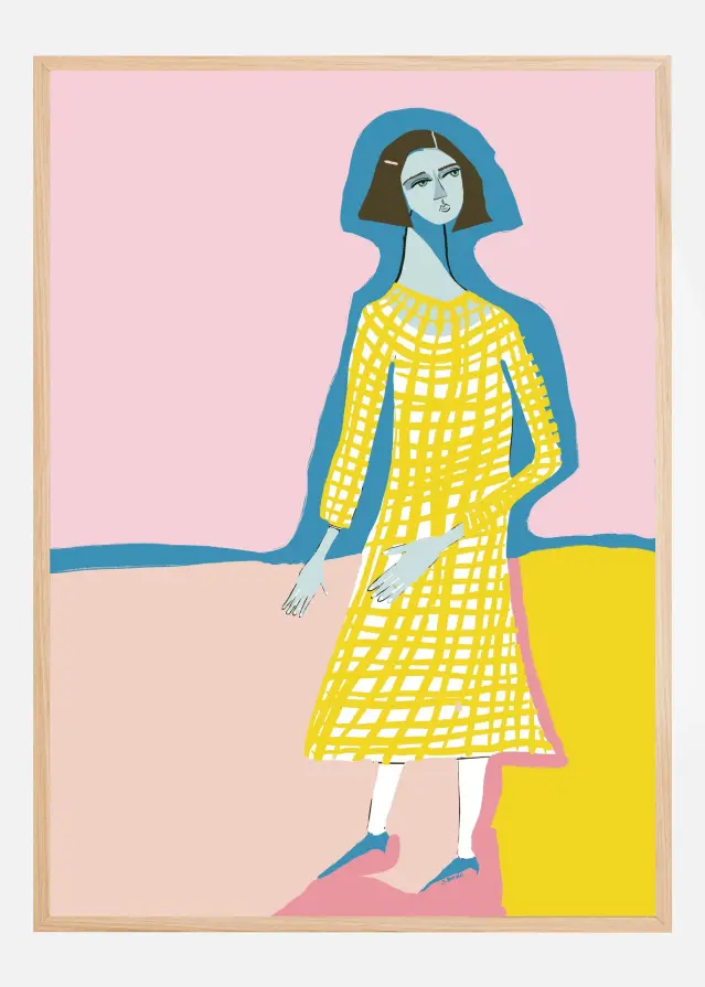 Blue lady Plakat