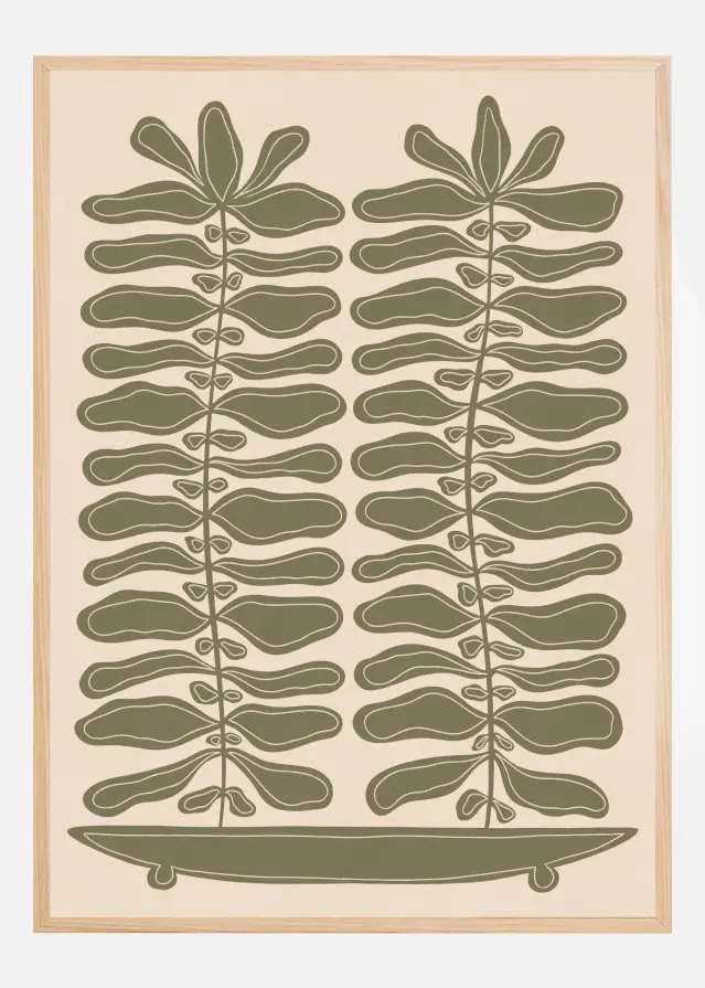 One Hundred Leaved Plant #23 Plakat