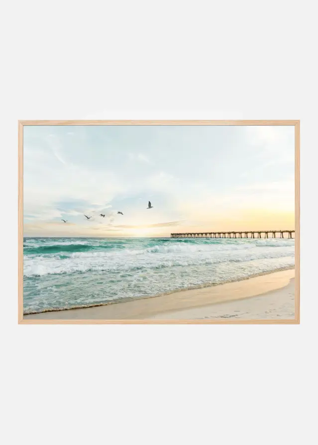 Birds a Jetty Plakat