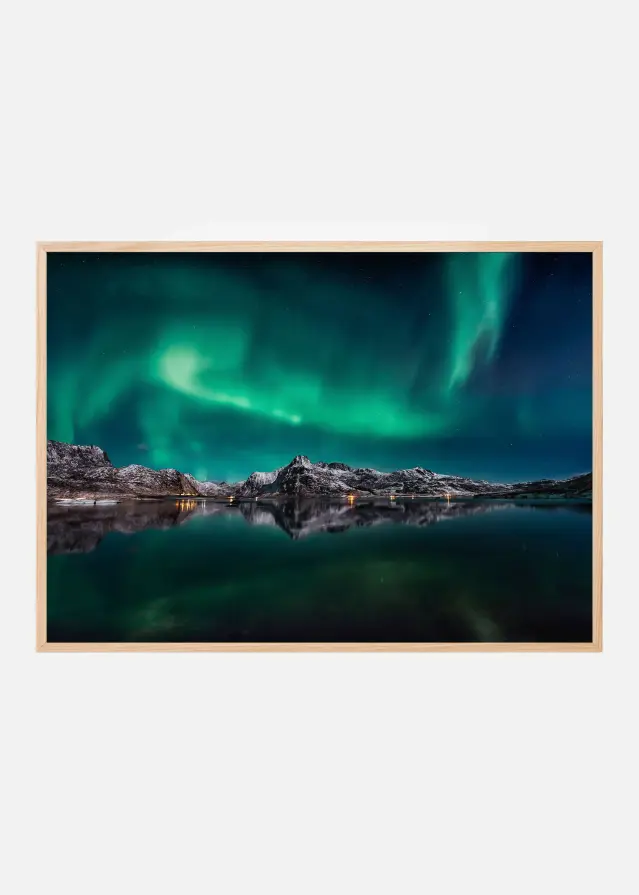 Lofoten Aurora Reflection Plakat