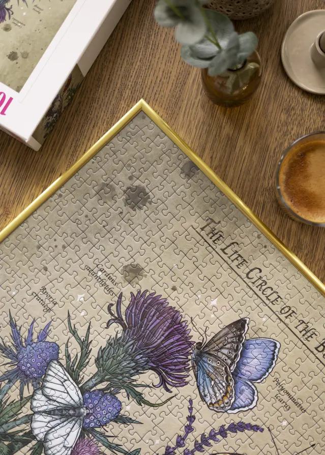 Puslespilsramme Guld 50x70 cm