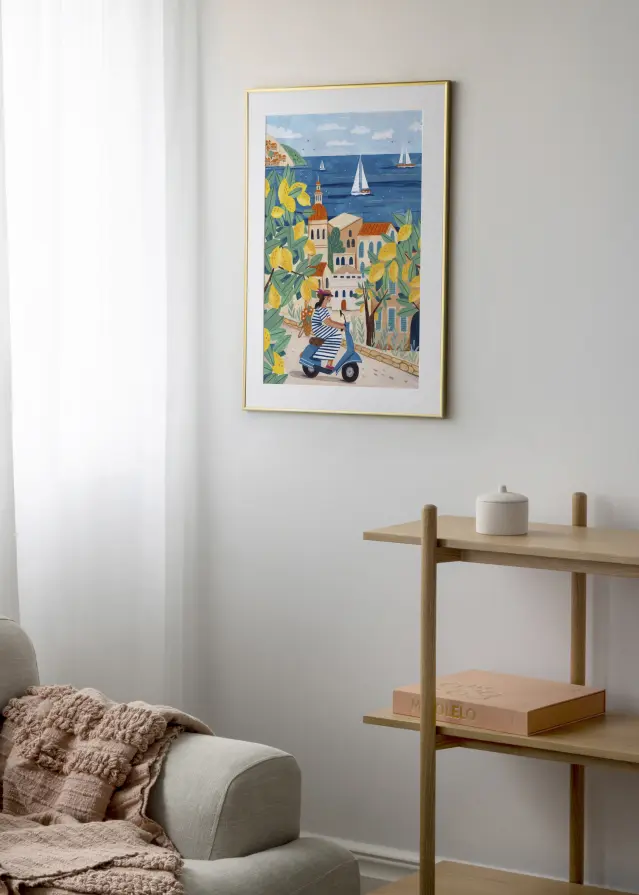 Puslespilsramme Guld 50x70 cm