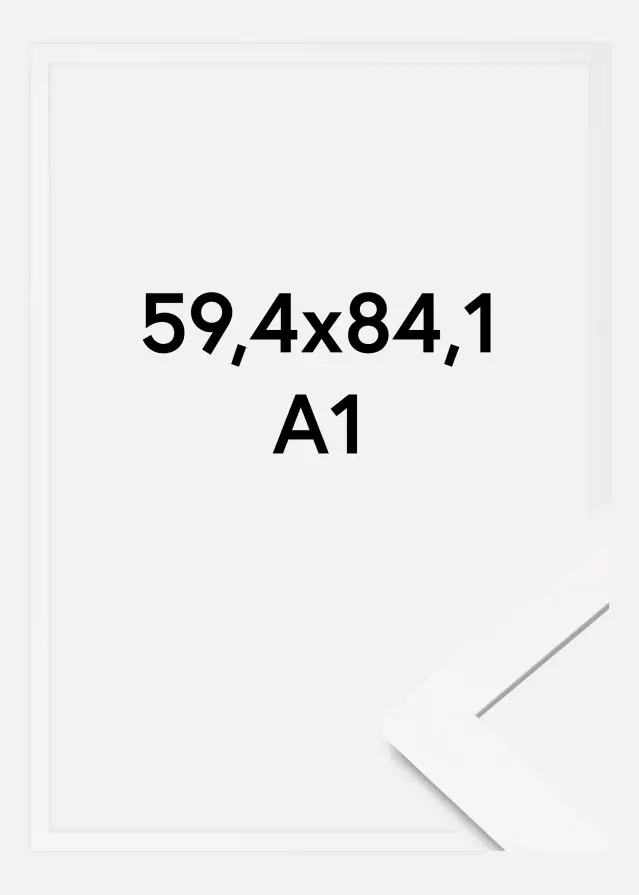 Ramme BGA Classic Akrylglas Hvid 59,4x84,1 cm (A1)
