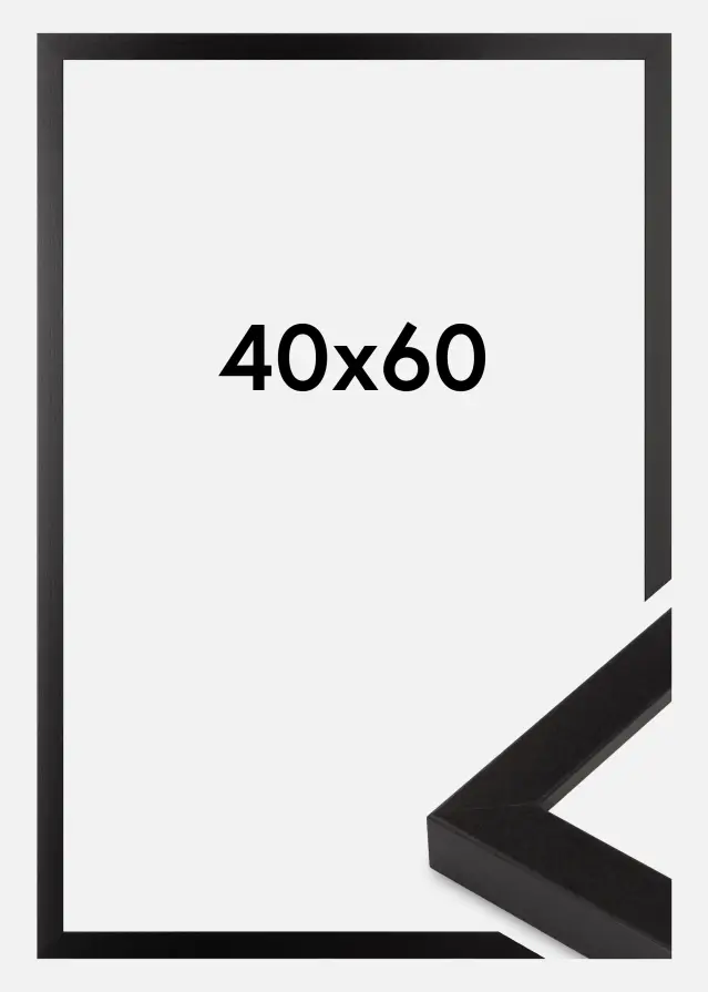 Billedramme Sort Bred 40 x 60 cm