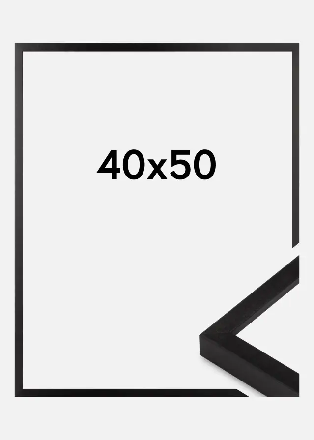Billedramme Sort Smal 40 x 50 cm